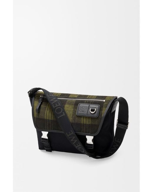 Loewe Black Medium Flap Shoulder Bag for men