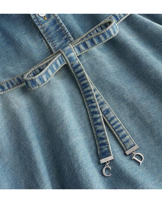 Dior Blue Shirt Dress