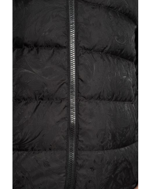Versace Black Down Jackets for men