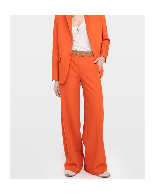 Zadig & Voltaire Orange Trousers Panol