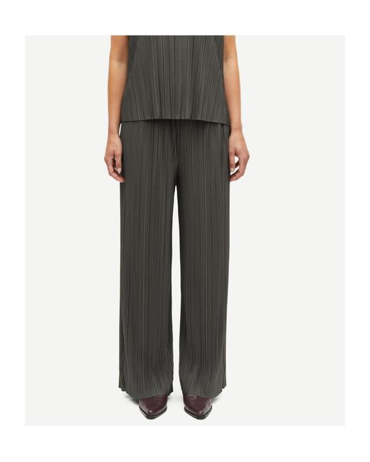 Samsøe & Samsøe Green Pleated Trousers