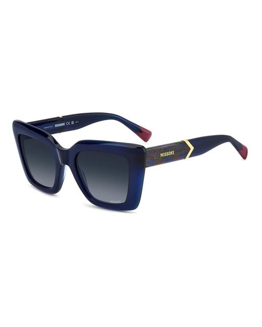 Missoni Blue Logo Detail Sunglasses