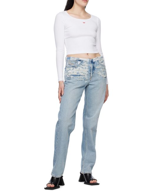 DIESEL White T Ballet D Long-Sleeved Top