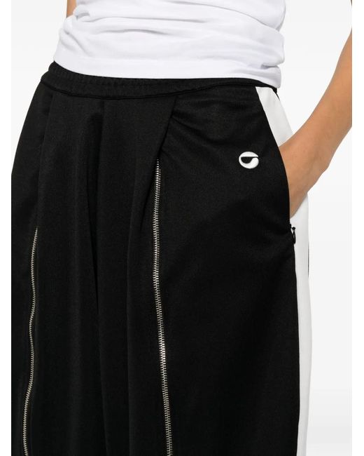 Coperni Black Sarouel Zip-Detail Track Pants