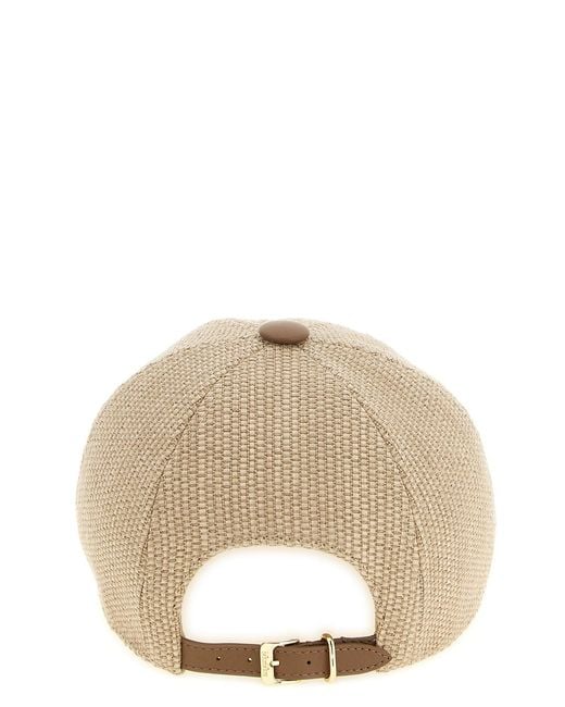 Max Mara White Logo Embroidered Baseball Cap