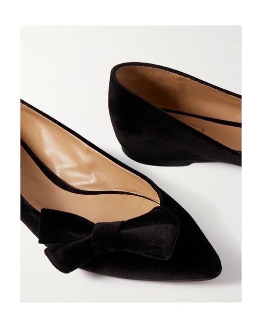 Chloé Black Chloé Théa Bow-Detailed Ballerina Shoes