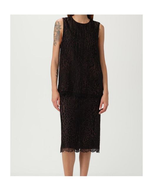 Tom Ford Black Tulle Sleeveless Top