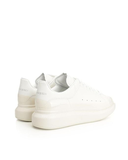 McQueen White Oversized Lace-Up Sneakers for men