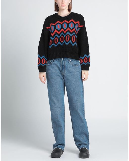 Ganni Black Wool Knit Sweater