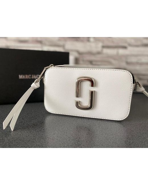 Marc Jacobs White Camera Strap Bag