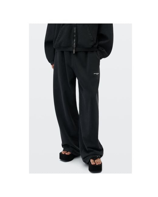 Alexander Wang Black Mid-Rise Athletic Sweatpants