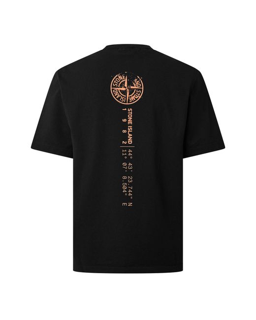 Stone Island Black Simple T-Shirt for men