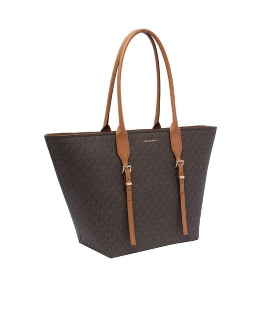 Michael Kors Brown Pratt Top Handle Bag