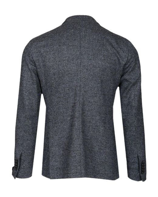 Tagliatore Blue Double-Breasted Tailored Blazer for men
