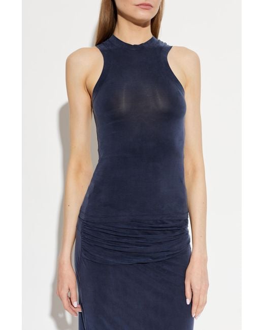 IRO Blue Solid Color Vest