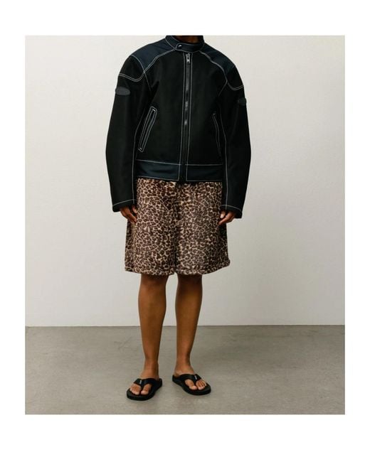 Stussy Brown Leopard Short for men