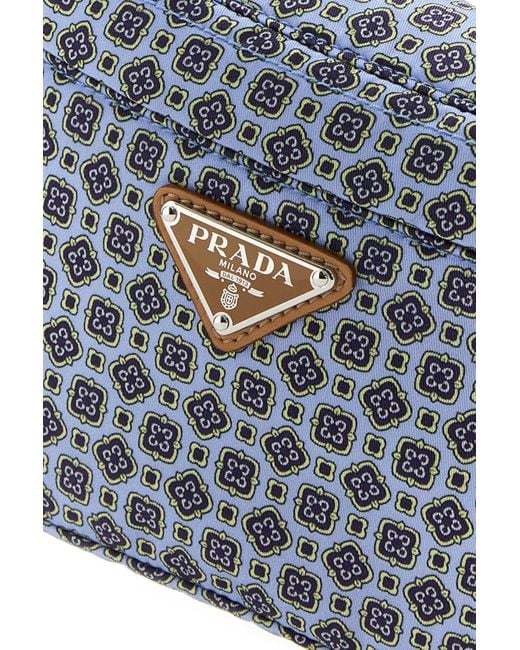 Prada Blue Zipper Waist Bag for men