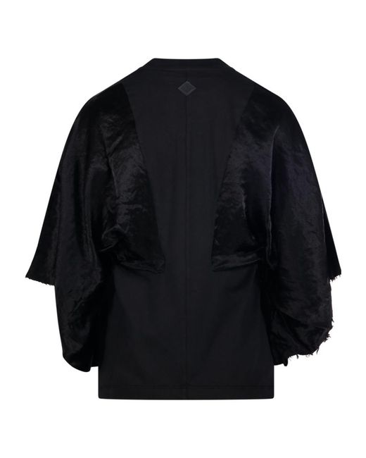 Haikure Blue Flynn Ruffled-Sleeve T-Shirt