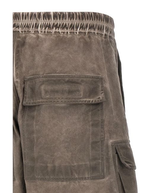 Rick Owens Brown Drawstring Elastic Waist Casual Pants for men