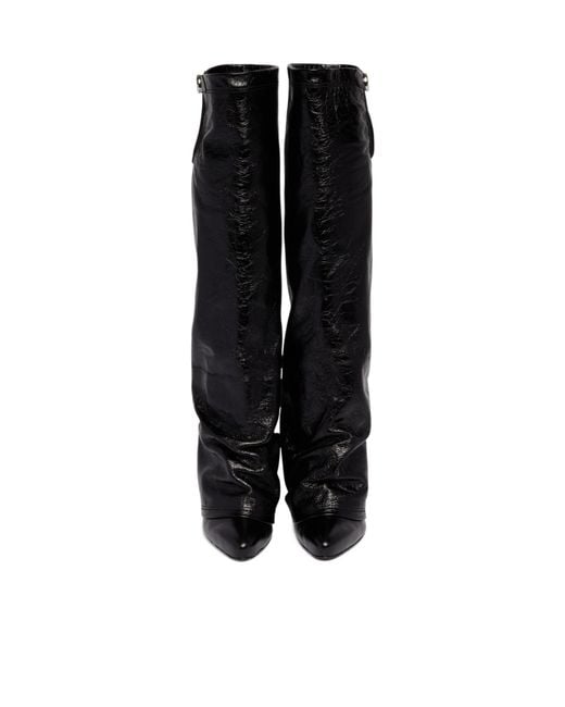 The Attico Black Pointed-Toe Boots