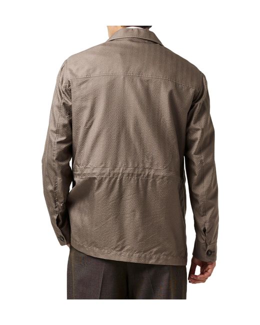 Brioni Brown Classic Button Blazer for men