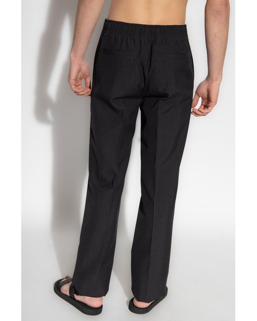 Givenchy Black Worn Effect Straight-Leg Trousers for men