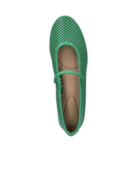 Ralph Lauren Green Jayna Flat Pumps