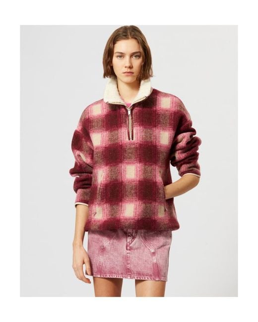 Isabel Marant Red Giovany Coat