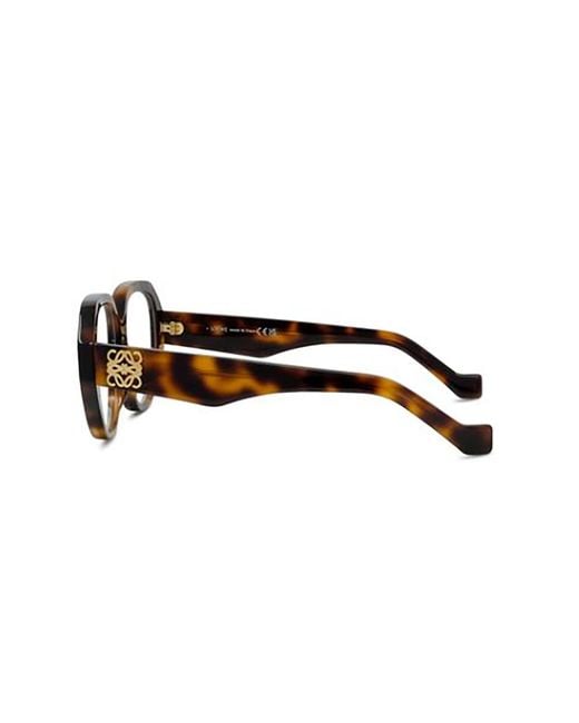 Loewe White Oval Frame Glasses