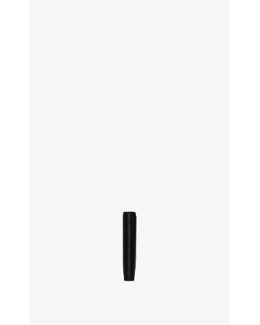 Saint Laurent Black Tiny Monogram East/West Wallet for men