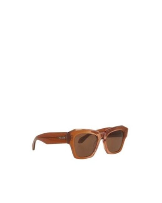 Alaïa Multicolor Square-Frame Sunglasses