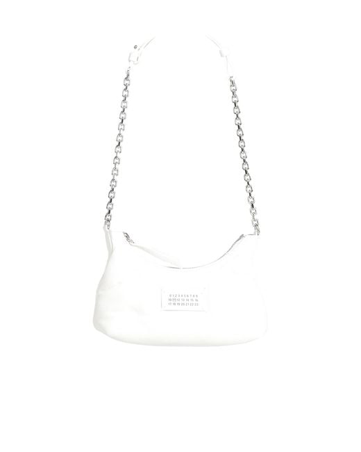 Maison Margiela White Plain Colour Shoulder Bags