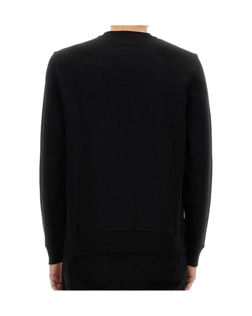 Paul Smith Black Ps Paul Smith Zebra Printed Crewneck Sweatshirt for men