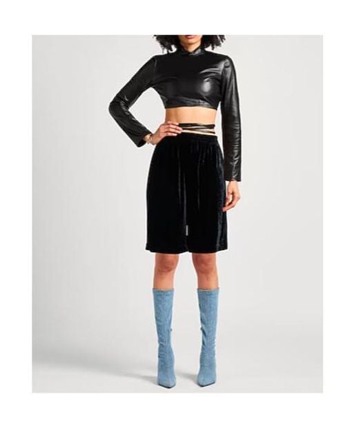 Chloé Black Elastic Bermuda Shorts
