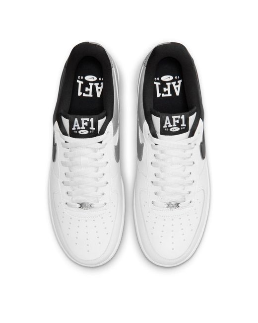 Nike White Simple Thick-Soled Shoes for men