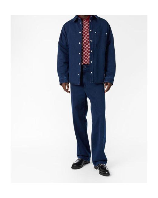 Gucci Blue Straight Jeans for men