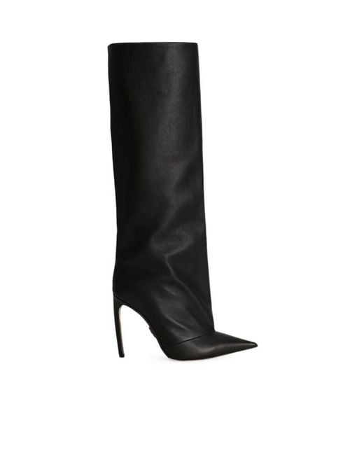 Dolce & Gabbana Black Devotion Pointed Toe Boots