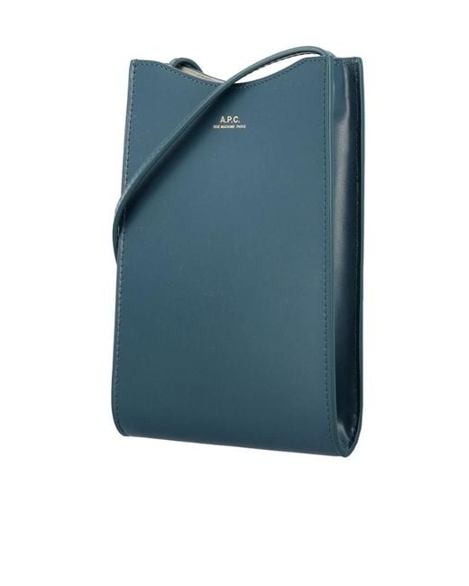 A.P.C. Blue Logo Shoulder Bag