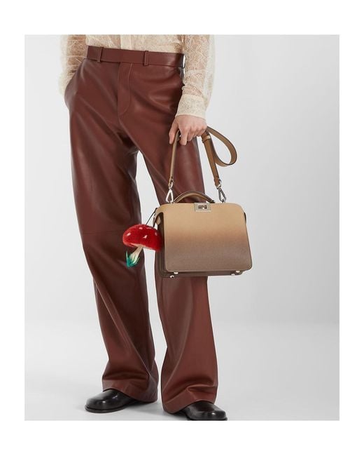 Fendi Red Mushroom Charm for men