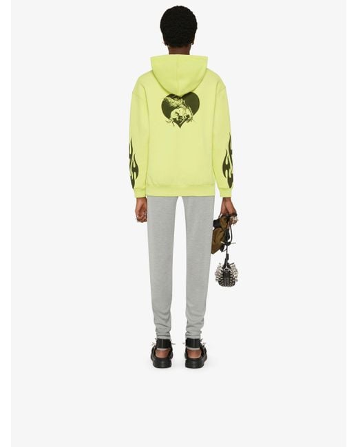 Givenchy Yellow Flame Printed Hoodie