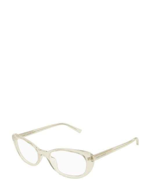 Saint Laurent White Full-Frame Plain Mirror