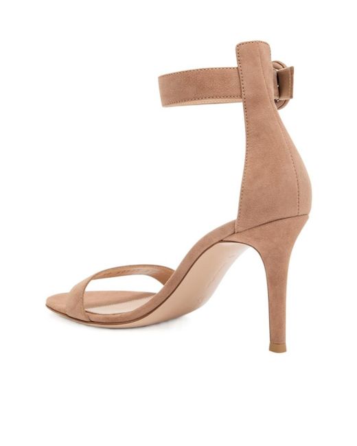 Gianvito Rossi Natural Open-Toe Sandals