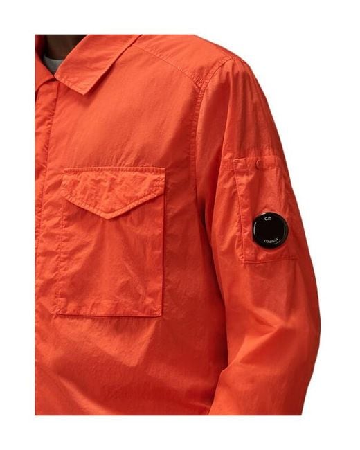 C P Company Orange Utility Jacket for men