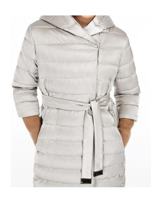 Max Mara Gray Reversible Down Jacket