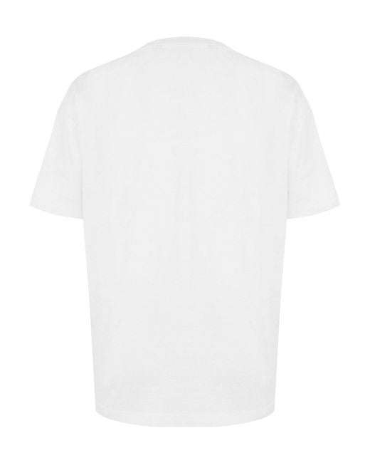 Palm Angels White Crew-Neck Short-Sleeve T-Shirt for men