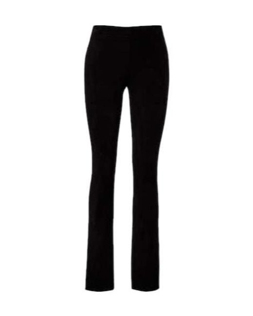 Stouls Black Suede Flared Pants
