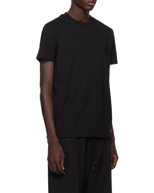 Valentino Black Crewneck Short-Sleeved T-Shirt for men