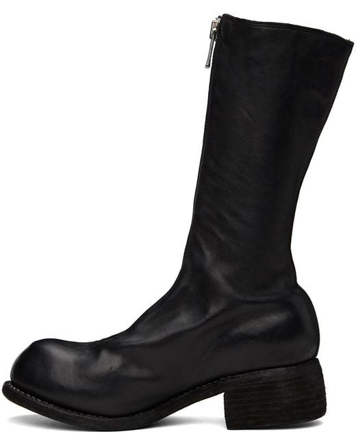 Guidi Black Pl9 Front Zipper Boots