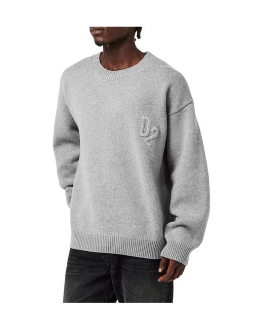 DSquared² Gray Versatile Hoodie for men