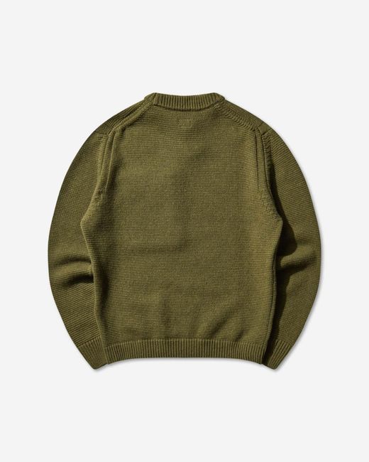 C P Company Green Crewneck Jumper for men